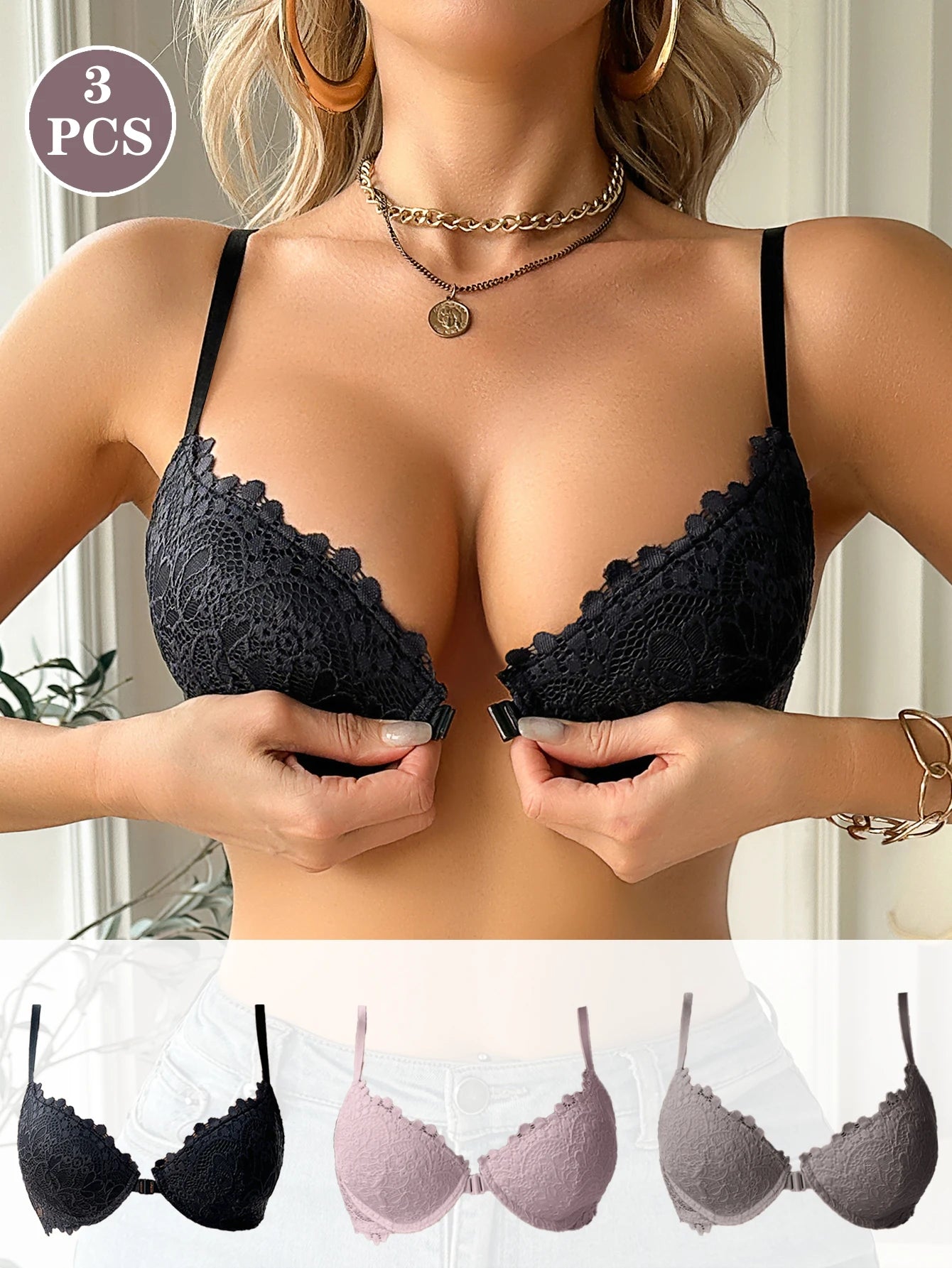 Curve Lace Push-Up Bra